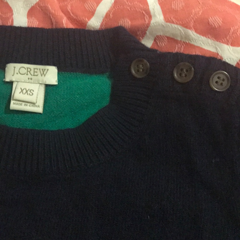 J Crew Color-Block Elbow Patch Sweater - image 4